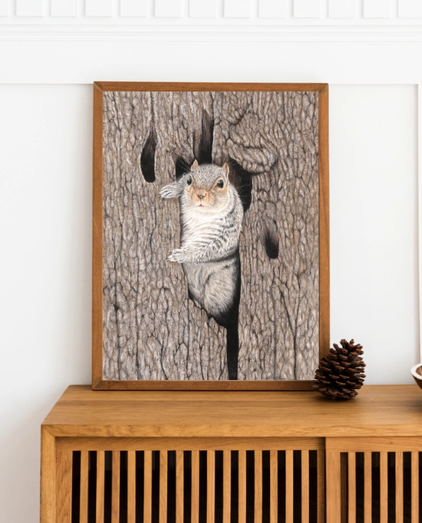 plakat wiewiórka beata łośniewska 30x40.webp