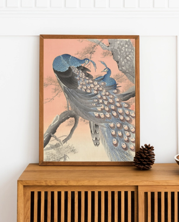 klimalia-plakat-japonski-dwa-pawie-ohara-koson-30x40.webp