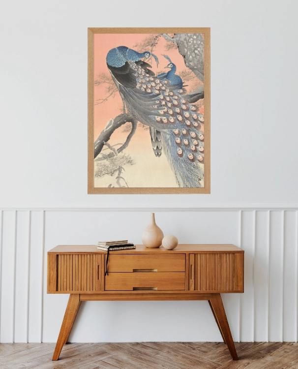 klimalia-plakat-japonski-dwa-pawie-ohara-koson-50x70.webp